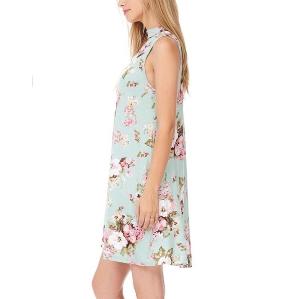 Floral choker mini dress - Picture 5 of 8
